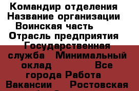 Командир отделения › Название организации ­ Воинская часть 6681 › Отрасль предприятия ­ Государственная служба › Минимальный оклад ­ 28 000 - Все города Работа » Вакансии   . Ростовская обл.,Зверево г.